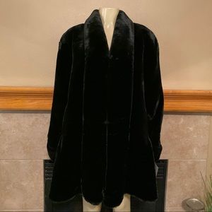 Carly Monterey Black Faux Fur Coat